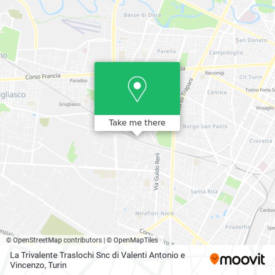 La Trivalente Traslochi Snc di Valenti Antonio e Vincenzo map