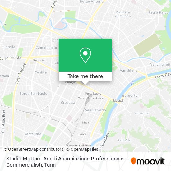 Studio Mottura-Araldi Associazione Professionale-Commercialisti map