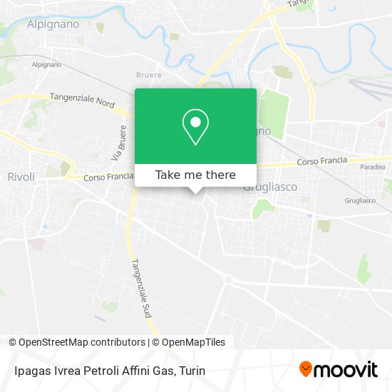 Ipagas Ivrea Petroli Affini Gas map