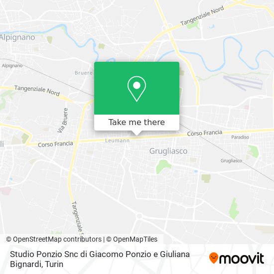 Studio Ponzio Snc di Giacomo Ponzio e Giuliana Bignardi map