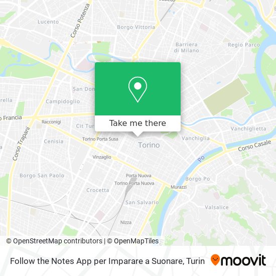 Follow the Notes App per Imparare a Suonare map