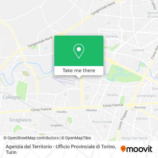 Agenzia del Territorio - Ufficio Provinciale di Torino map