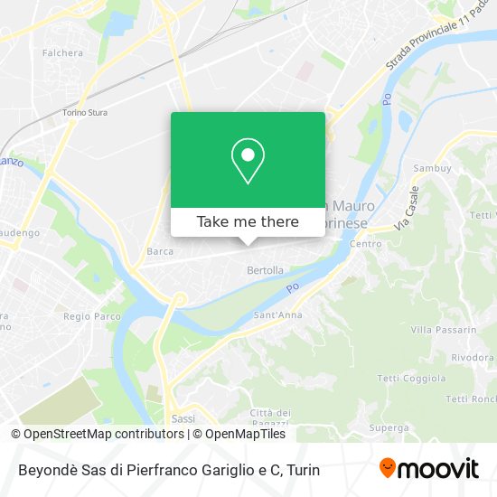 Beyondè Sas di Pierfranco Gariglio e C map
