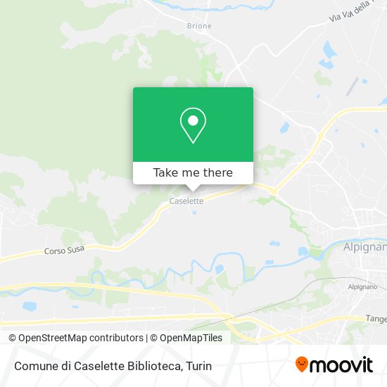 Comune di Caselette Biblioteca map