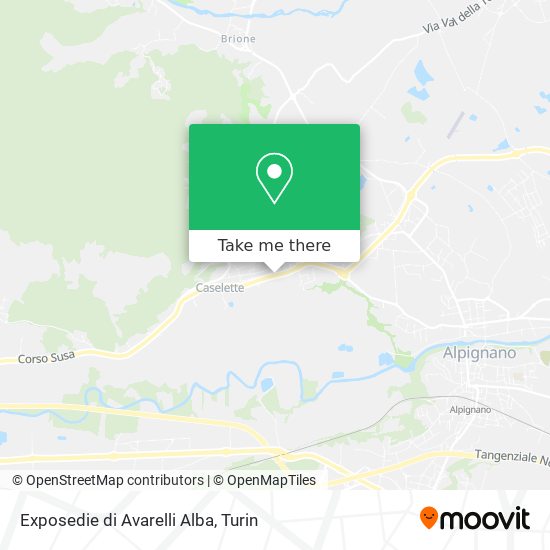Exposedie di Avarelli Alba map