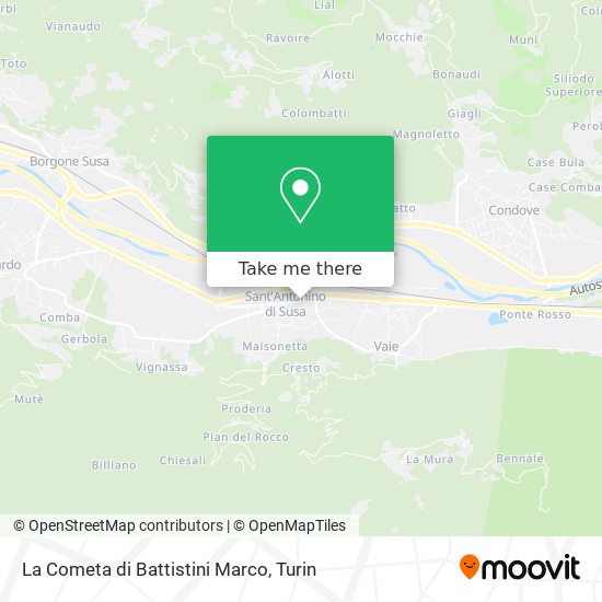 La Cometa di Battistini Marco map