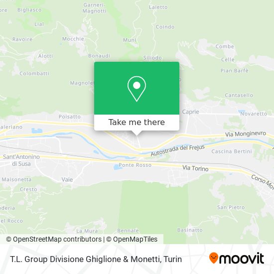 T.L. Group Divisione Ghiglione & Monetti map