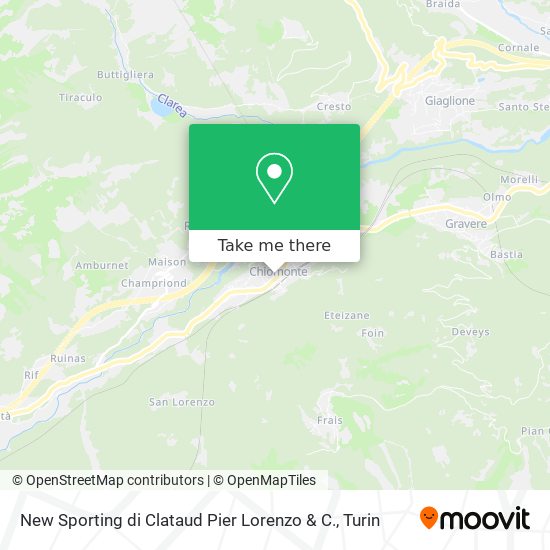 New Sporting di Clataud Pier Lorenzo & C. map