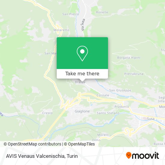 AVIS Venaus Valcenischia map