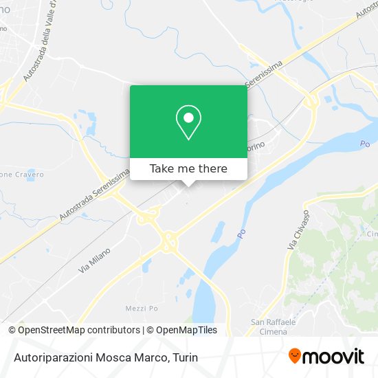 Autoriparazioni Mosca Marco map