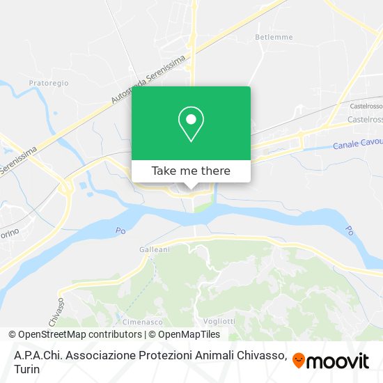 A.P.A.Chi. Associazione Protezioni Animali Chivasso map