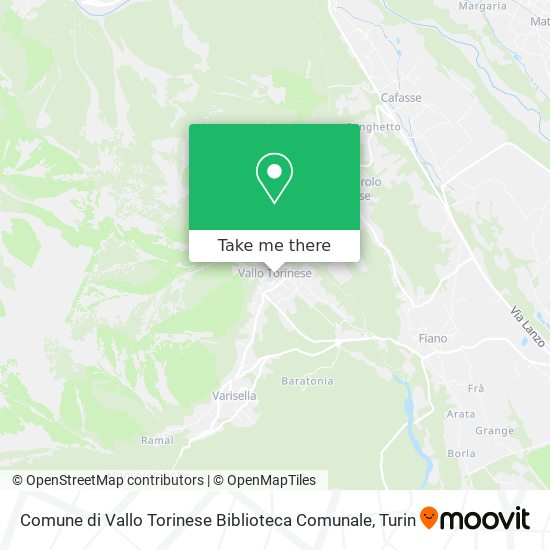 Comune di Vallo Torinese Biblioteca Comunale map