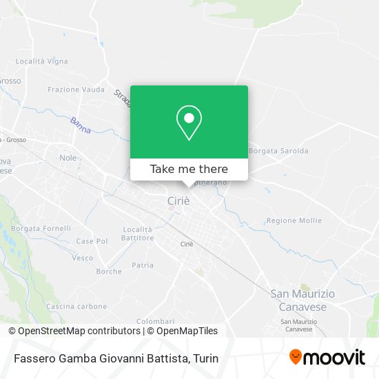 Fassero Gamba Giovanni Battista map