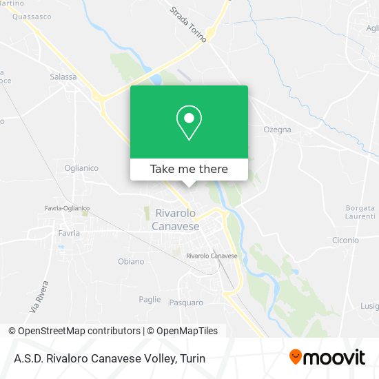 A.S.D. Rivaloro Canavese Volley map