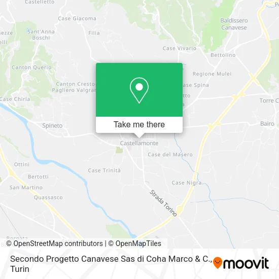 Secondo Progetto Canavese Sas di Coha Marco & C. map
