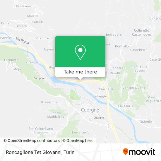 Roncaglione Tet Giovanni map