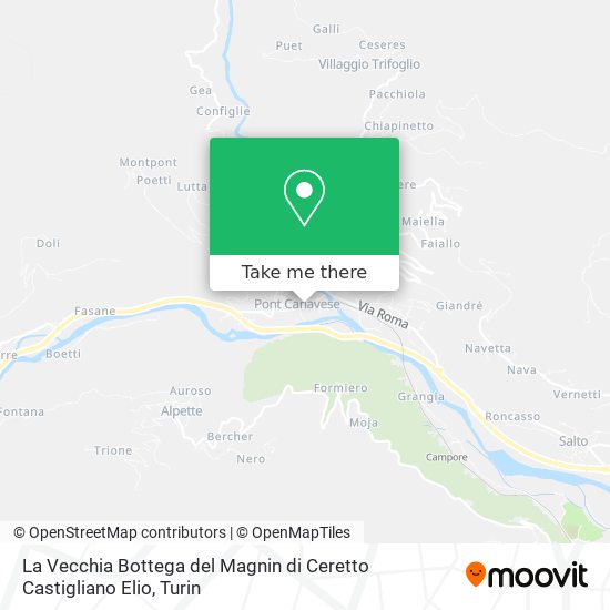 La Vecchia Bottega del Magnin di Ceretto Castigliano Elio map