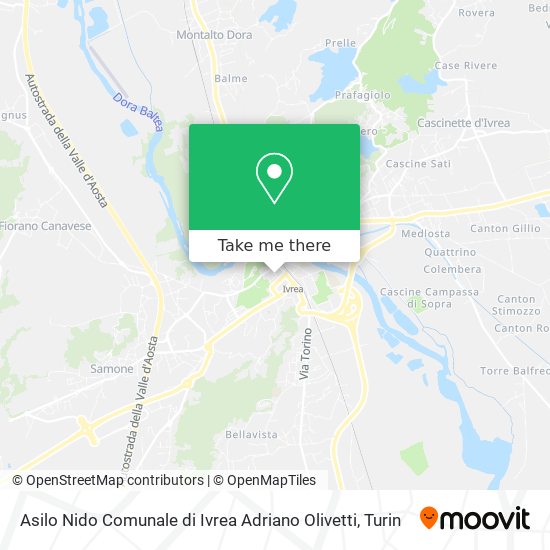 Asilo Nido Comunale di Ivrea Adriano Olivetti map