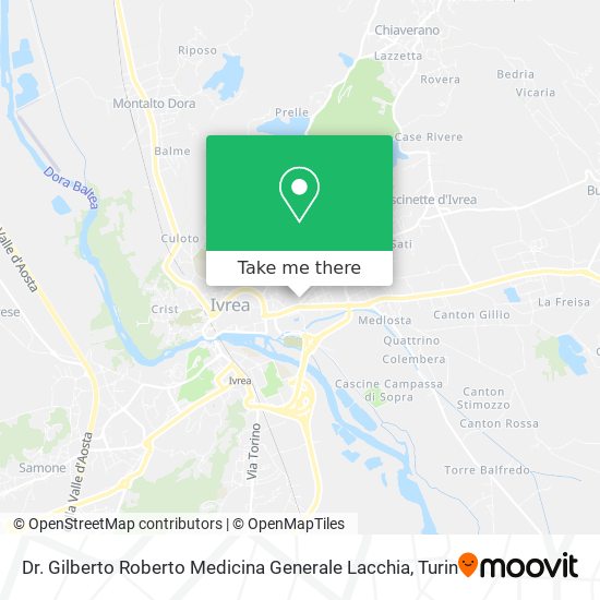 Dr. Gilberto Roberto Medicina Generale Lacchia map