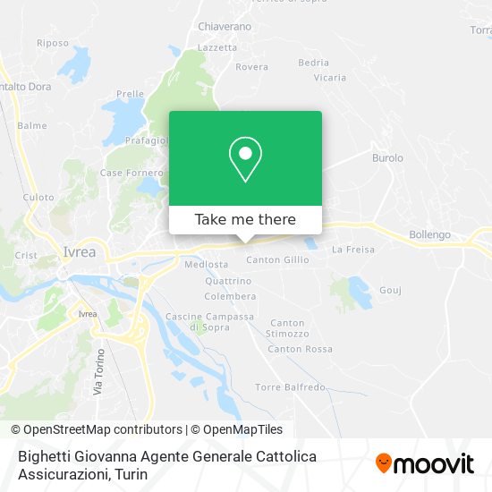 Bighetti Giovanna Agente Generale Cattolica Assicurazioni map