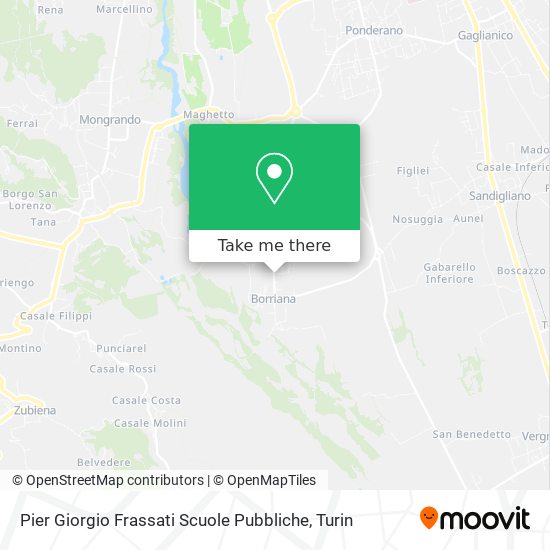 Pier Giorgio Frassati Scuole Pubbliche map