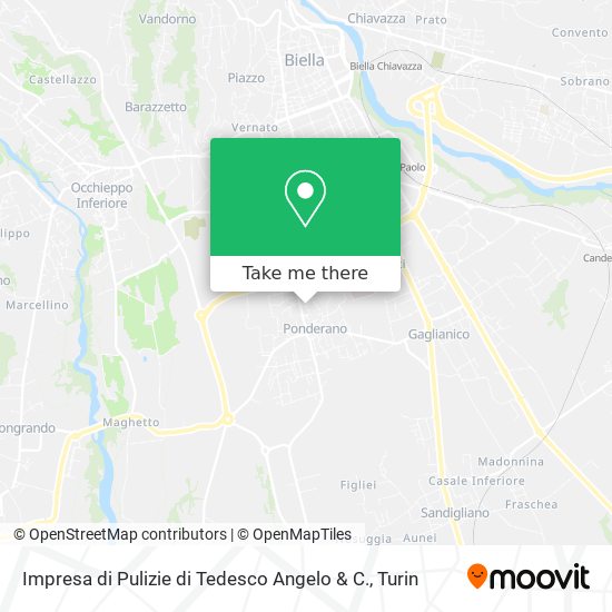 Impresa di Pulizie di Tedesco Angelo & C. map