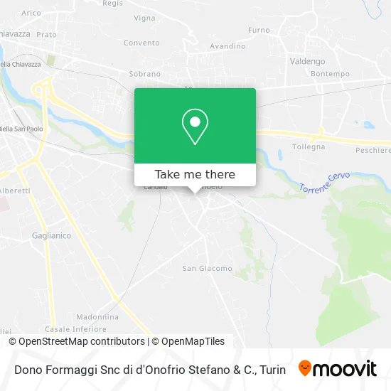 Dono Formaggi Snc di d'Onofrio Stefano & C. map