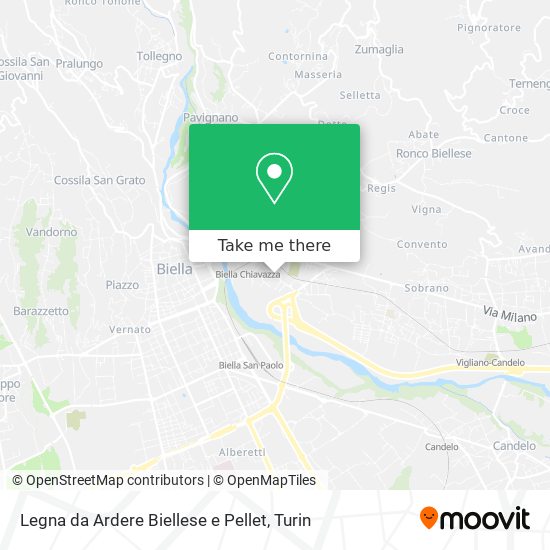Legna da Ardere Biellese e Pellet map