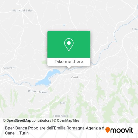 Bper-Banca Popolare dell'Emilia Romagna-Agenzia di Canelli map