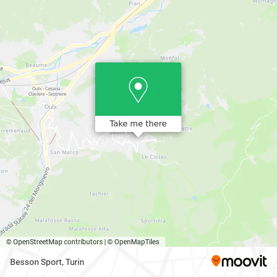 Besson Sport map