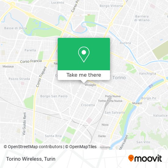 Torino Wireless map