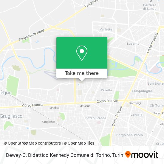 Dewey-C. Didattico Kennedy Comune di Torino map