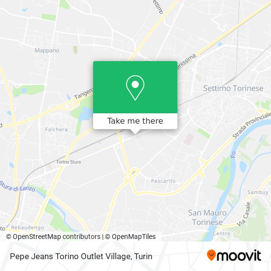 Pepe Jeans Torino Outlet Village map