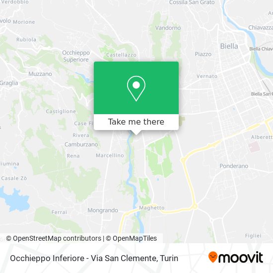 Occhieppo Inferiore - Via San Clemente map