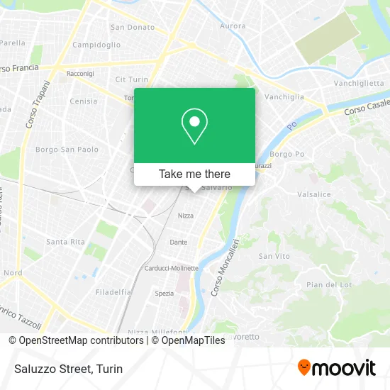Saluzzo Street map