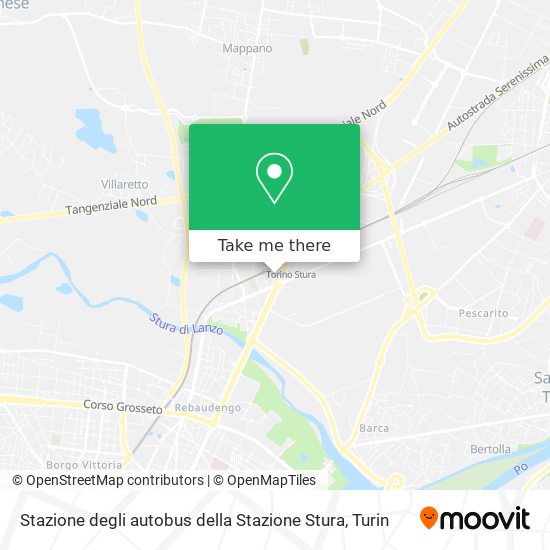 Stazione degli autobus della Stazione Stura map