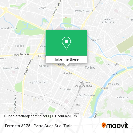 Fermata 3275 - Porta Susa Sud map