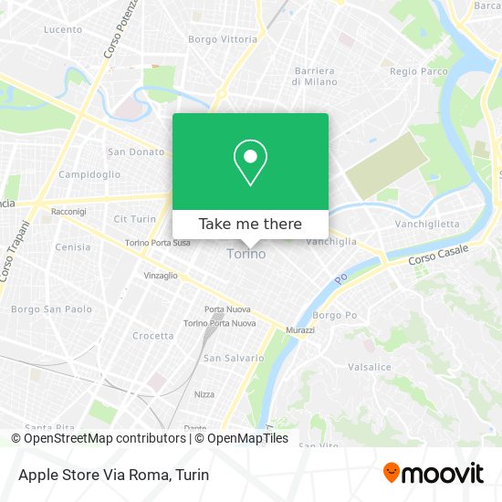 Apple Store Via Roma map