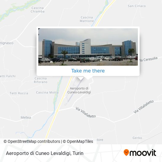 Aeroporto di Cuneo Levaldigi map