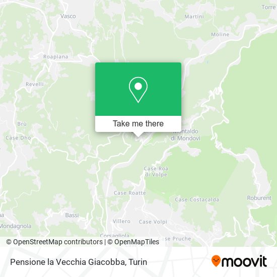 Pensione la Vecchia Giacobba map