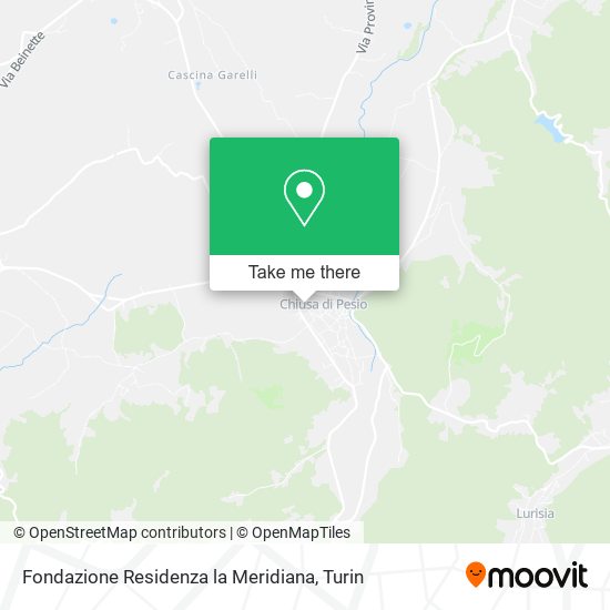 Fondazione Residenza la Meridiana map