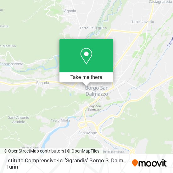 Istituto Comprensivo-Ic. 'Sgrandis' Borgo S. Dalm. map