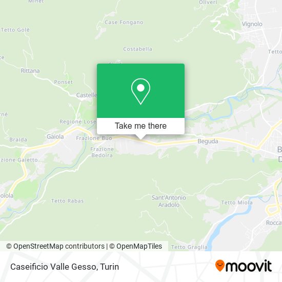 Caseificio Valle Gesso map