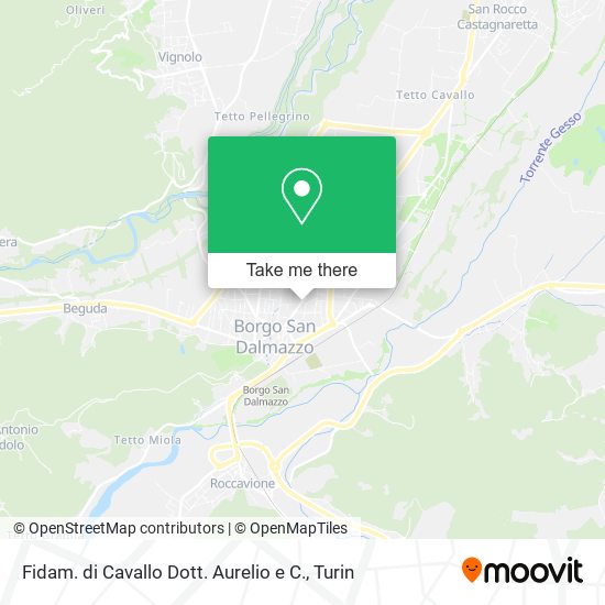 Fidam. di Cavallo Dott. Aurelio e C. map