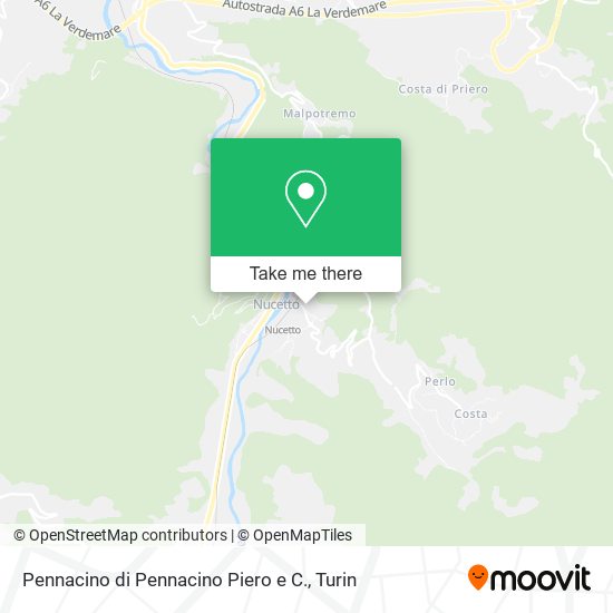 Pennacino di Pennacino Piero e C. map