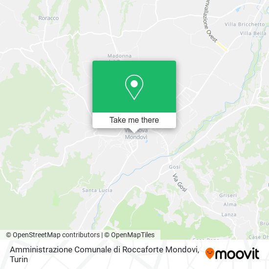 Amministrazione Comunale di Roccaforte Mondovi map