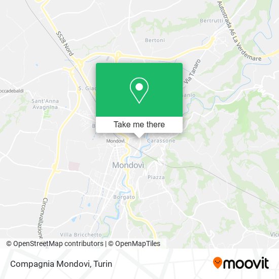 Compagnia Mondovi map