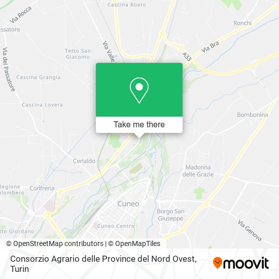 Consorzio Agrario delle Province del Nord Ovest map