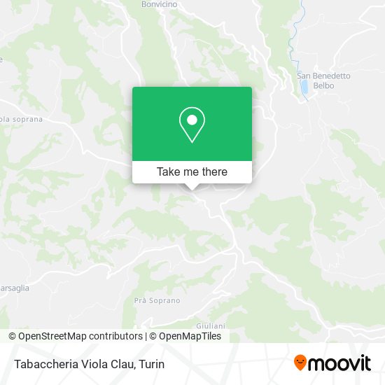 Tabaccheria Viola Clau map