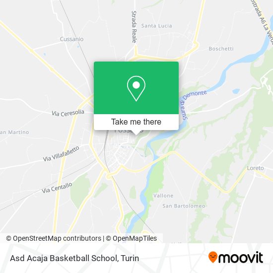 Asd Acaja Basketball School map